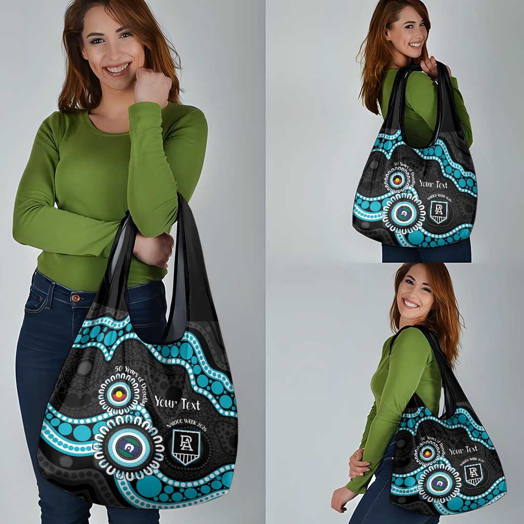 Port Adelaide NAIDOC 2026 Personalised Grocery Bag 50 Years of Deadly Aboriginal Art