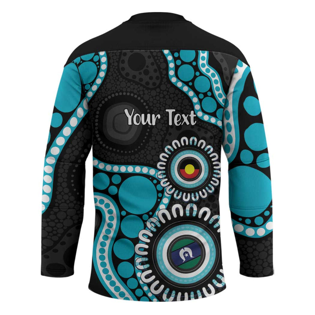 Port Adelaide NAIDOC 2026 Personalised Hockey Jersey 50 Years of Deadly Aboriginal Art