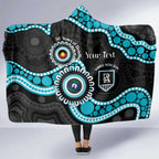 Port Adelaide NAIDOC 2026 Personalised Hooded Blanket 50 Years of Deadly Aboriginal Art