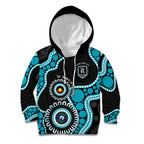 Port Adelaide NAIDOC 2026 Personalised Kid Hoodie 50 Years of Deadly Aboriginal Art
