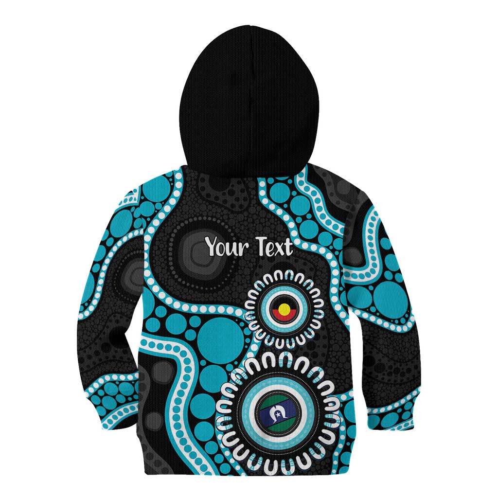 Port Adelaide NAIDOC 2026 Personalised Kid Hoodie 50 Years of Deadly Aboriginal Art