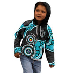 Port Adelaide NAIDOC 2026 Personalised Kid Hoodie 50 Years of Deadly Aboriginal Art