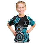 Port Adelaide NAIDOC 2026 Personalised Kid T Shirt 50 Years of Deadly Aboriginal Art