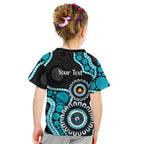 Port Adelaide NAIDOC 2026 Personalised Kid T Shirt 50 Years of Deadly Aboriginal Art