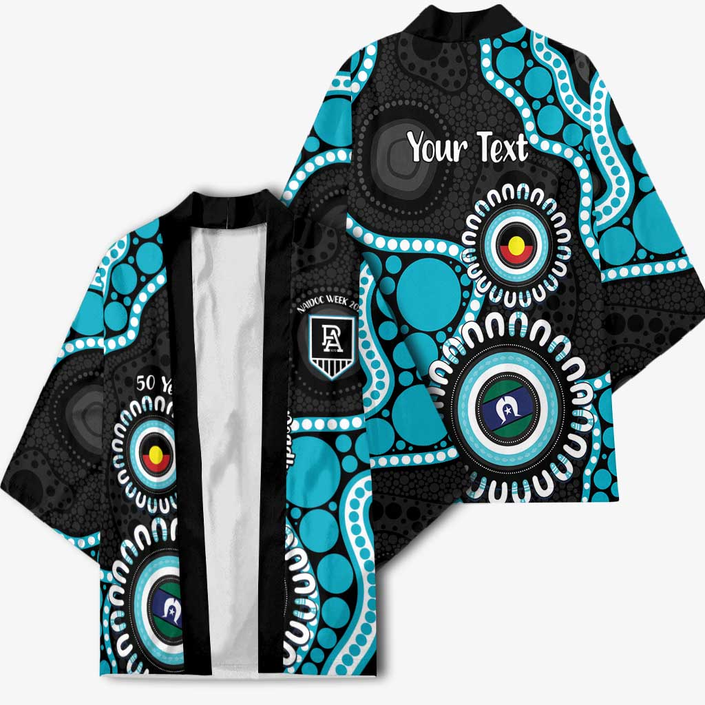Port Adelaide NAIDOC 2026 Personalised Kimono 50 Years of Deadly Aboriginal Art