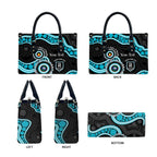 Port Adelaide NAIDOC 2026 Personalised Leather Bag 50 Years of Deadly Aboriginal Art