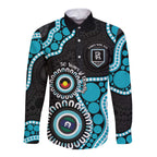 Port Adelaide NAIDOC 2026 Personalised Long Sleeve Button Shirt 50 Years of Deadly Aboriginal Art