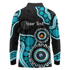 Port Adelaide NAIDOC 2026 Personalised Long Sleeve Polo Shirt 50 Years of Deadly Aboriginal Art