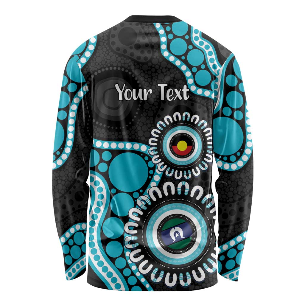 Port Adelaide NAIDOC 2026 Personalised Long Sleeve Shirt 50 Years of Deadly Aboriginal Art