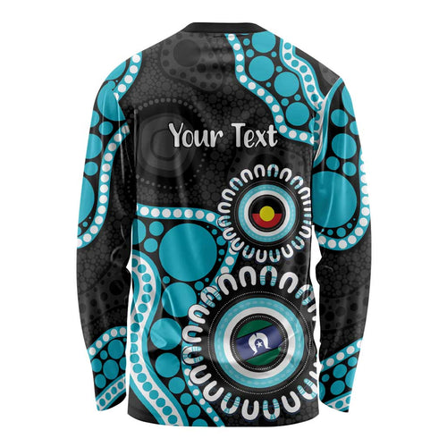 Port Adelaide NAIDOC 2026 Personalised Long Sleeve Shirt 50 Years of Deadly Aboriginal Art