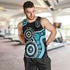 Port Adelaide NAIDOC 2026 Personalised Men Tank Top 50 Years of Deadly Aboriginal Art