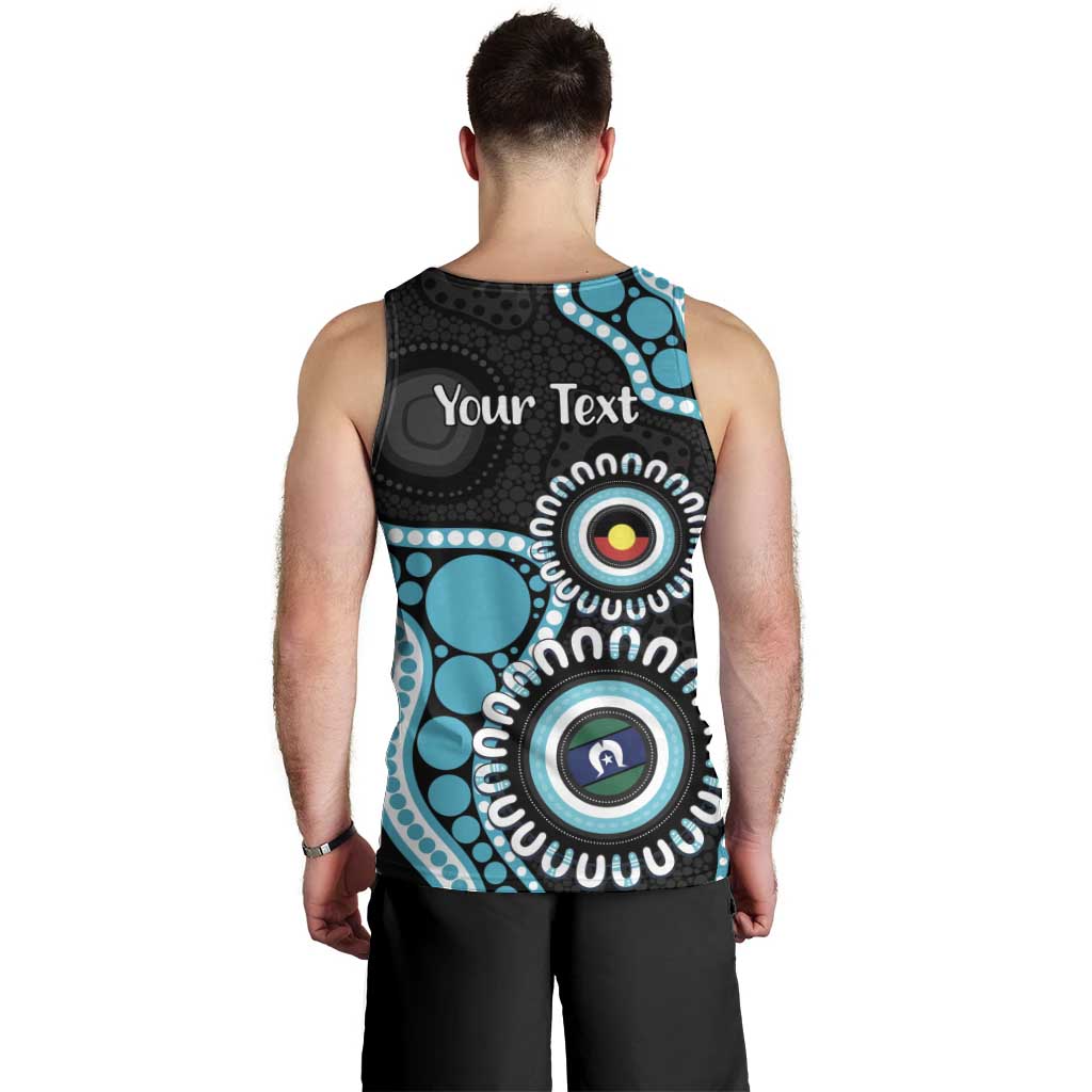 Port Adelaide NAIDOC 2026 Personalised Men Tank Top 50 Years of Deadly Aboriginal Art