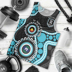 Port Adelaide NAIDOC 2026 Personalised Men Tank Top 50 Years of Deadly Aboriginal Art