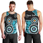 Port Adelaide NAIDOC 2026 Personalised Men Tank Top 50 Years of Deadly Aboriginal Art