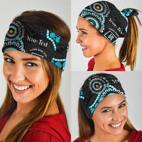 Port Adelaide NAIDOC 2026 Personalised Neck Gaiter 50 Years of Deadly Aboriginal Art