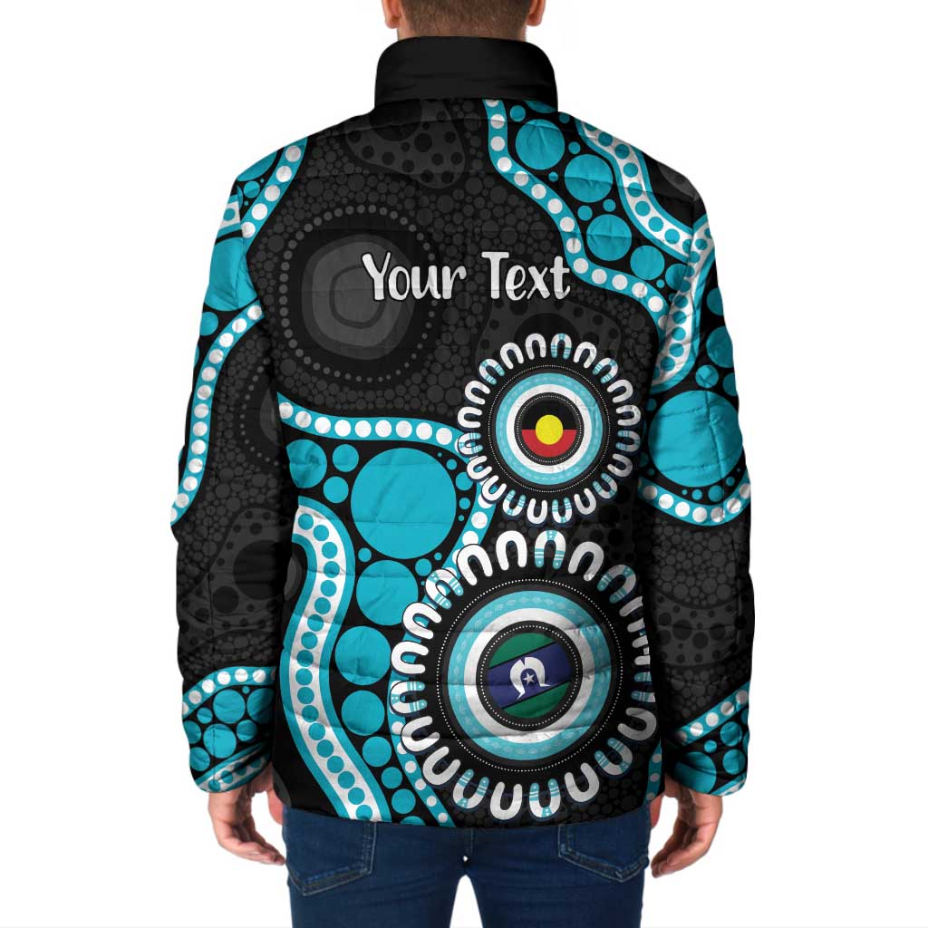 Port Adelaide NAIDOC 2026 Personalised Padded Jacket 50 Years of Deadly Aboriginal Art