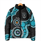 Port Adelaide NAIDOC 2026 Personalised Padded Jacket 50 Years of Deadly Aboriginal Art