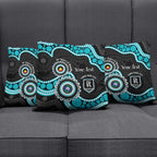 Port Adelaide NAIDOC 2026 Personalised Pillow Cover 50 Years of Deadly Aboriginal Art