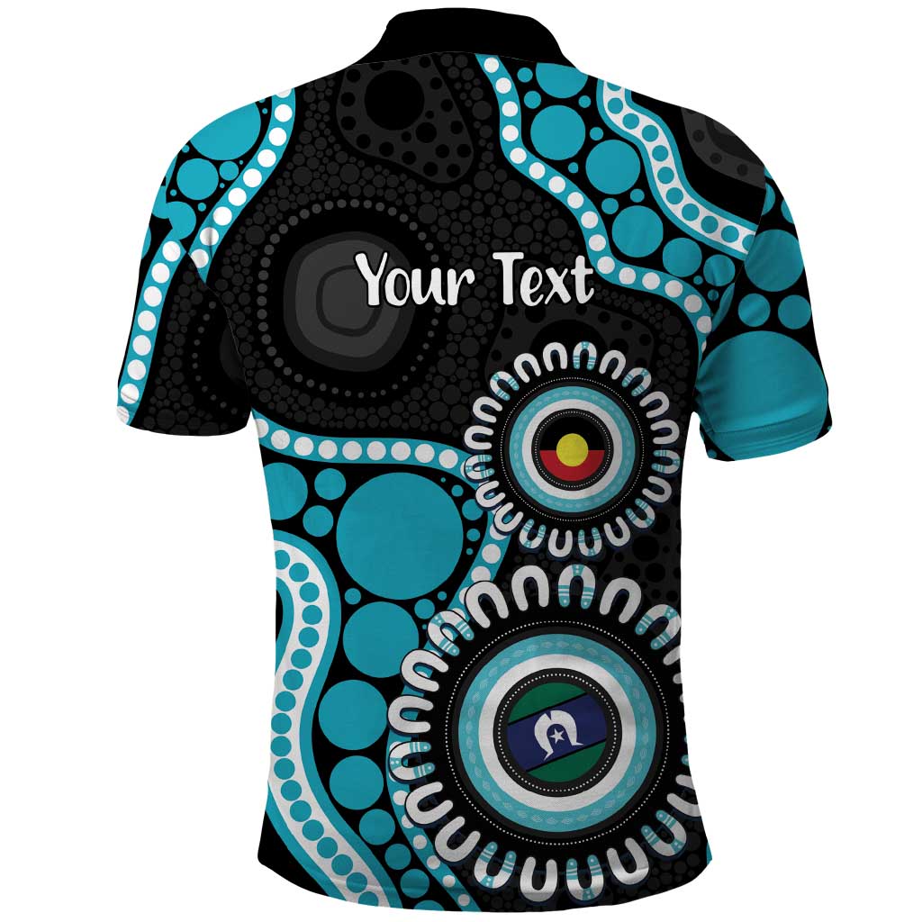 Port Adelaide NAIDOC 2026 Personalised Polo Shirt 50 Years of Deadly Aboriginal Art