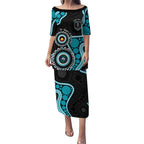 Port Adelaide NAIDOC 2026 Personalised Puletasi 50 Years of Deadly Aboriginal Art