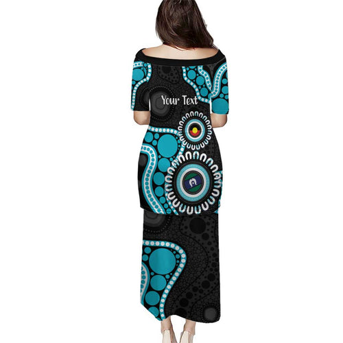 Port Adelaide NAIDOC 2026 Personalised Puletasi 50 Years of Deadly Aboriginal Art