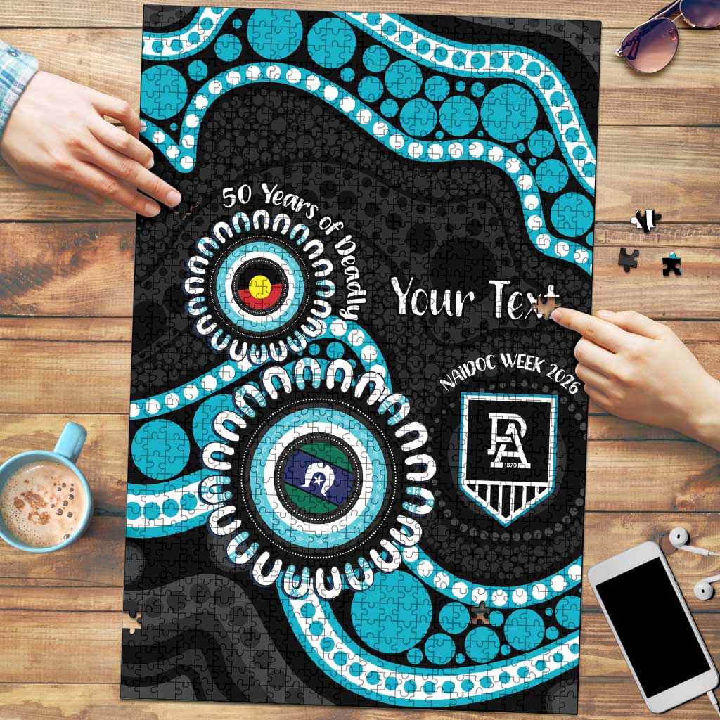 Port Adelaide NAIDOC 2026 Personalised Puzzle 50 Years of Deadly Aboriginal Art