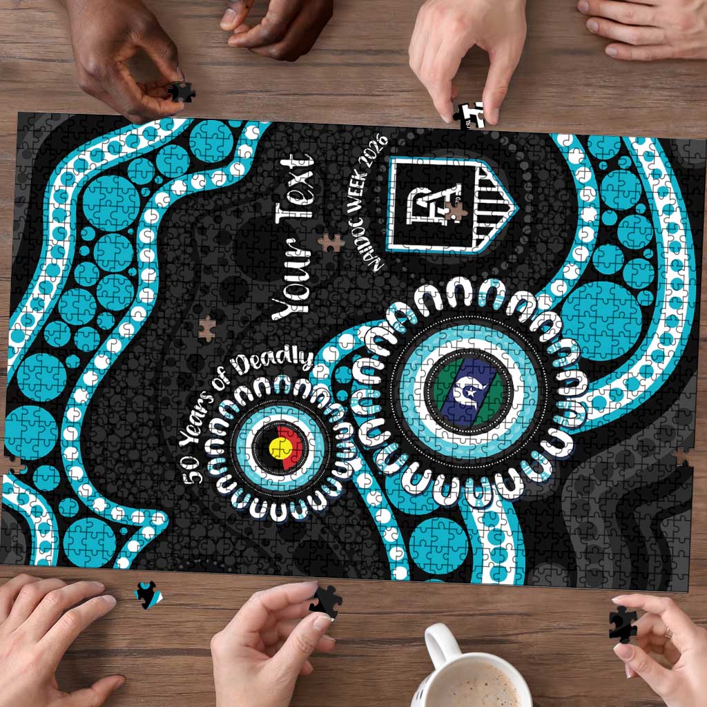 Port Adelaide NAIDOC 2026 Personalised Puzzle 50 Years of Deadly Aboriginal Art