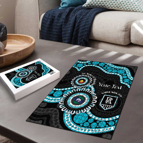 Port Adelaide NAIDOC 2026 Personalised Puzzle 50 Years of Deadly Aboriginal Art
