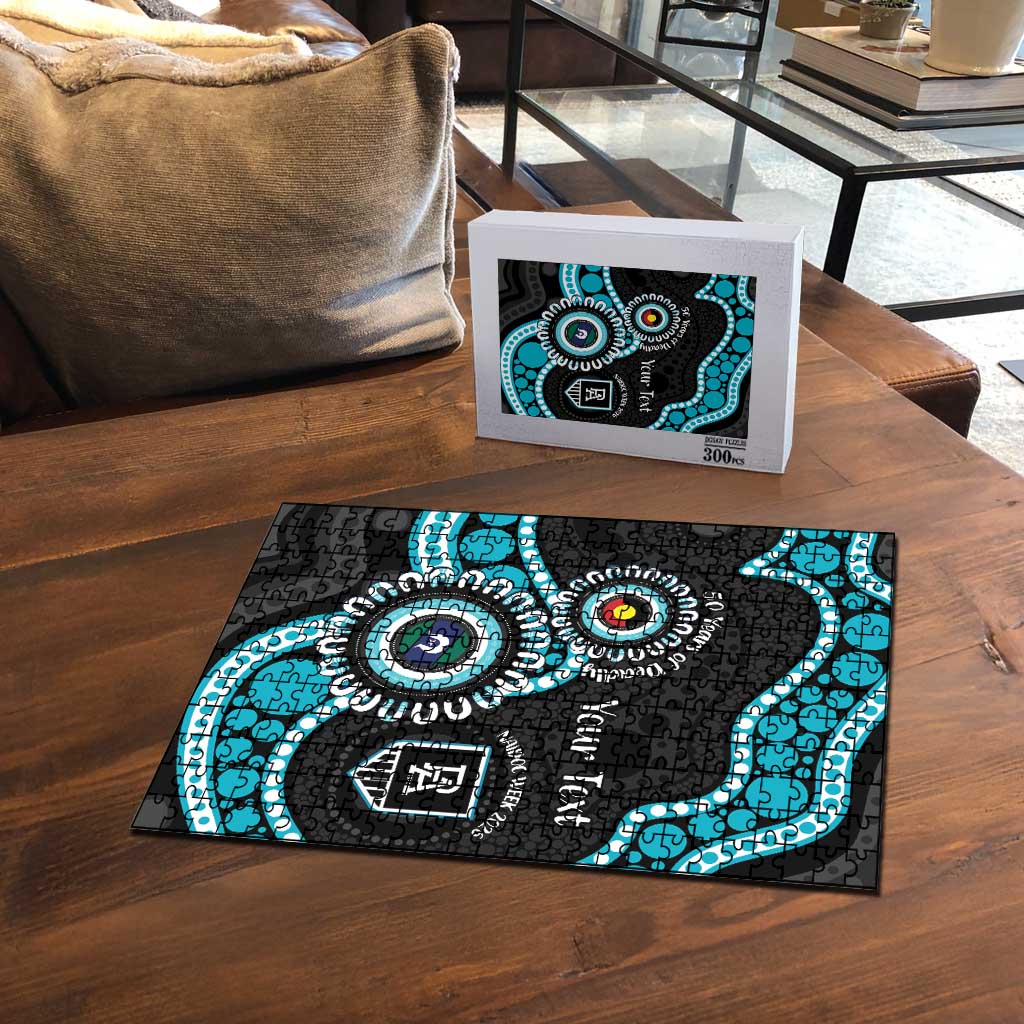 Port Adelaide NAIDOC 2026 Personalised Puzzle 50 Years of Deadly Aboriginal Art