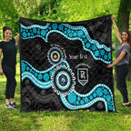 Port Adelaide NAIDOC 2026 Personalised Quilt 50 Years of Deadly Aboriginal Art