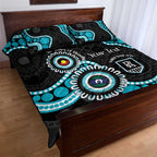 Port Adelaide NAIDOC 2026 Personalised Quilt Bed Set 50 Years of Deadly Aboriginal Art