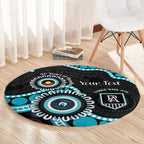 Port Adelaide NAIDOC 2026 Personalised Round Carpet 50 Years of Deadly Aboriginal Art