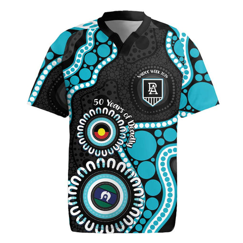 Port Adelaide NAIDOC 2026 Personalised Rugby Jersey 50 Years of Deadly Aboriginal Art