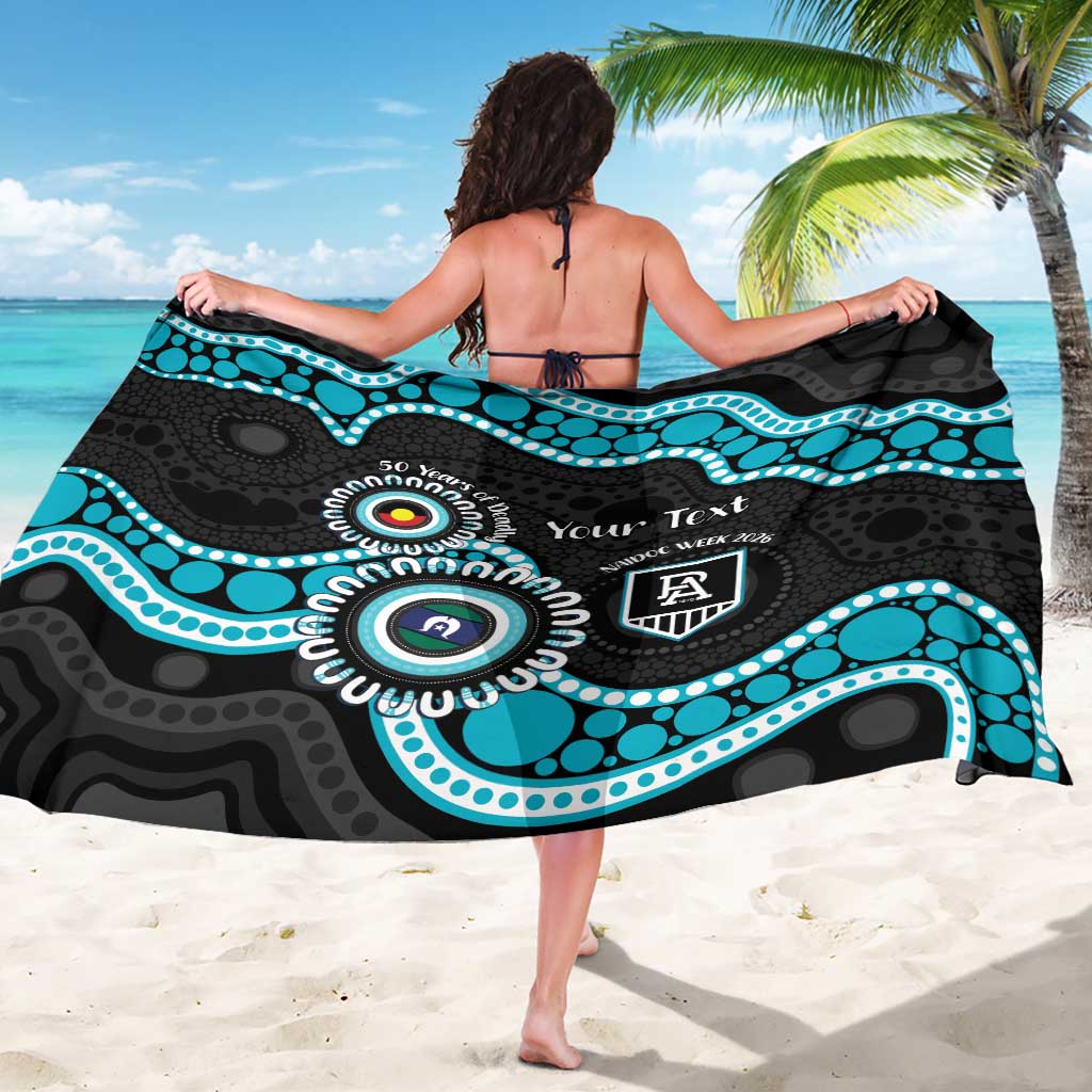 Port Adelaide NAIDOC 2026 Personalised Sarong 50 Years of Deadly Aboriginal Art