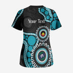 Port Adelaide NAIDOC 2026 Personalised Scrub Top 50 Years of Deadly Aboriginal Art