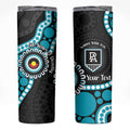 Port Adelaide NAIDOC 2026 Personalised Skinny Tumbler 50 Years of Deadly Aboriginal Art