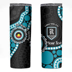 Port Adelaide NAIDOC 2026 Personalised Skinny Tumbler 50 Years of Deadly Aboriginal Art