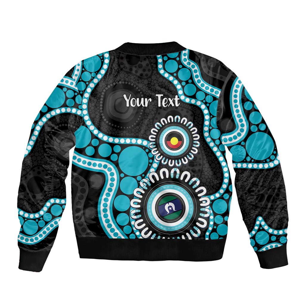 Port Adelaide NAIDOC 2026 Personalised Sleeve Zip Bomber Jacket 50 Years of Deadly Aboriginal Art