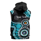 Port Adelaide NAIDOC 2026 Personalised Sleeveless Hoodie 50 Years of Deadly Aboriginal Art