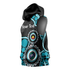 Port Adelaide NAIDOC 2026 Personalised Sleeveless Hoodie 50 Years of Deadly Aboriginal Art