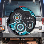 Port Adelaide NAIDOC 2026 Personalised Spare Tire Cover 50 Years of Deadly Aboriginal Art