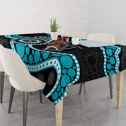 Port Adelaide NAIDOC 2026 Personalised Tablecloth 50 Years of Deadly Aboriginal Art