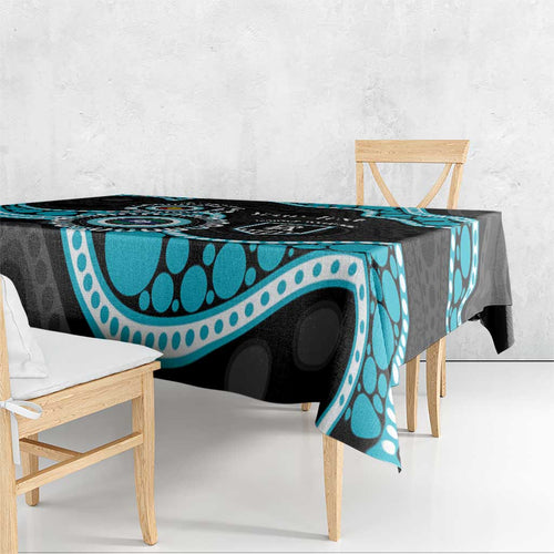 Port Adelaide NAIDOC 2026 Personalised Tablecloth 50 Years of Deadly Aboriginal Art