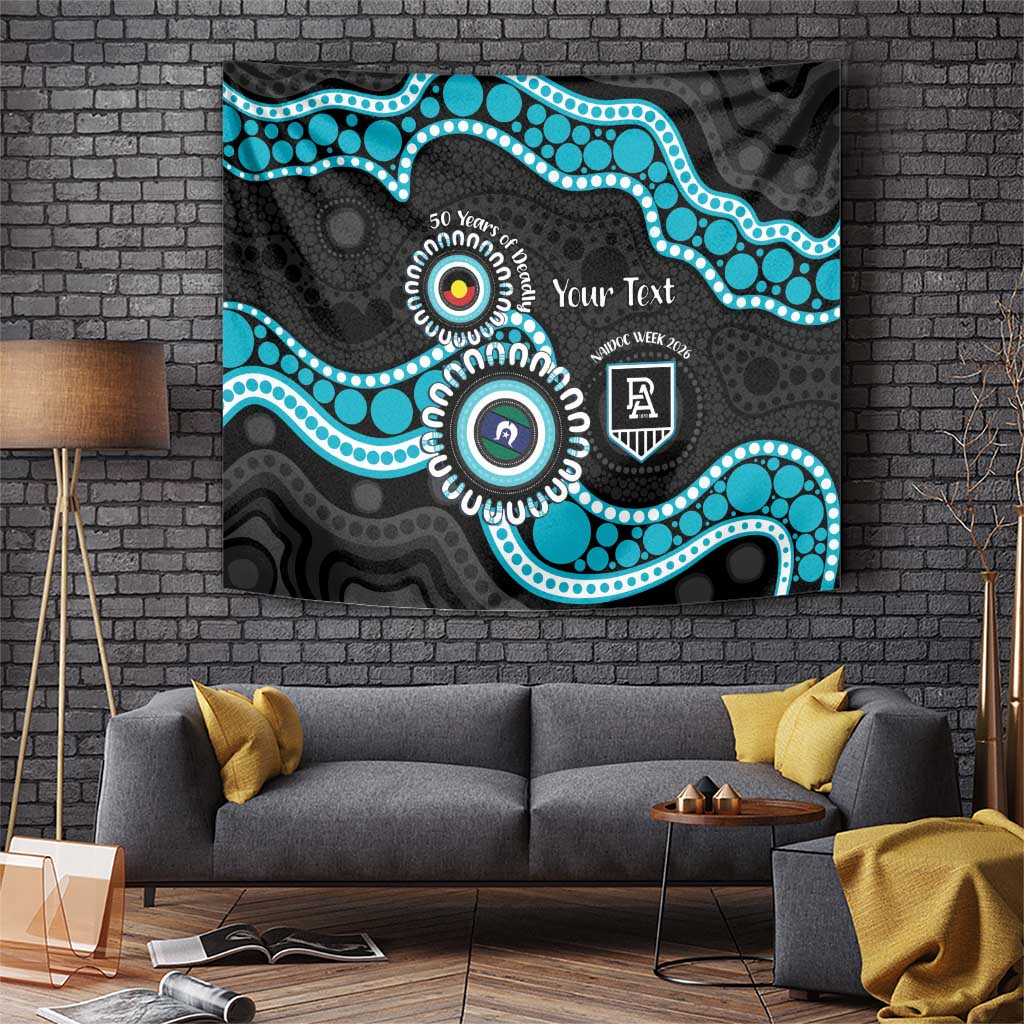 Port Adelaide NAIDOC 2026 Personalised Tapestry 50 Years of Deadly Aboriginal Art