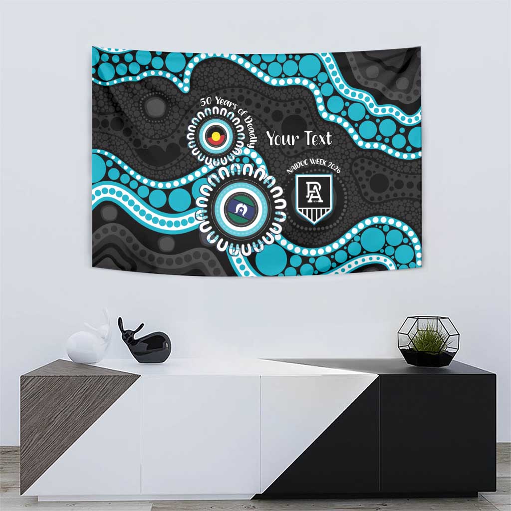 Port Adelaide NAIDOC 2026 Personalised Tapestry 50 Years of Deadly Aboriginal Art