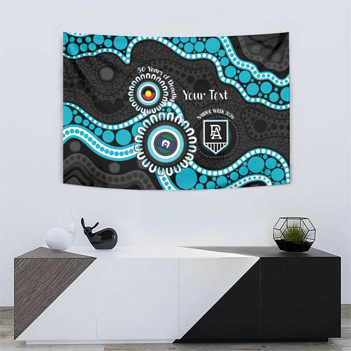 Port Adelaide NAIDOC 2026 Personalised Tapestry 50 Years of Deadly Aboriginal Art