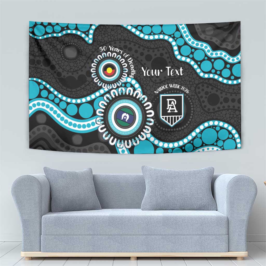 Port Adelaide NAIDOC 2026 Personalised Tapestry 50 Years of Deadly Aboriginal Art