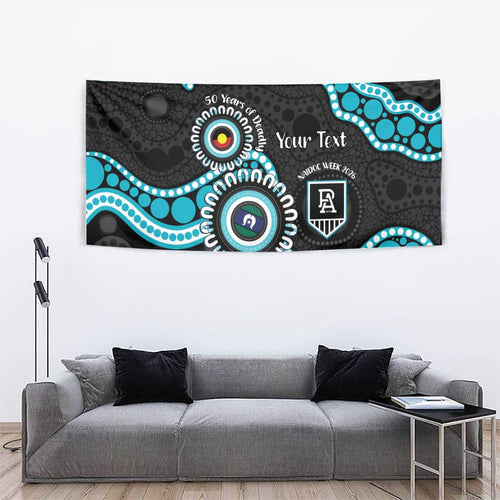 Port Adelaide NAIDOC 2026 Personalised Tapestry 50 Years of Deadly Aboriginal Art