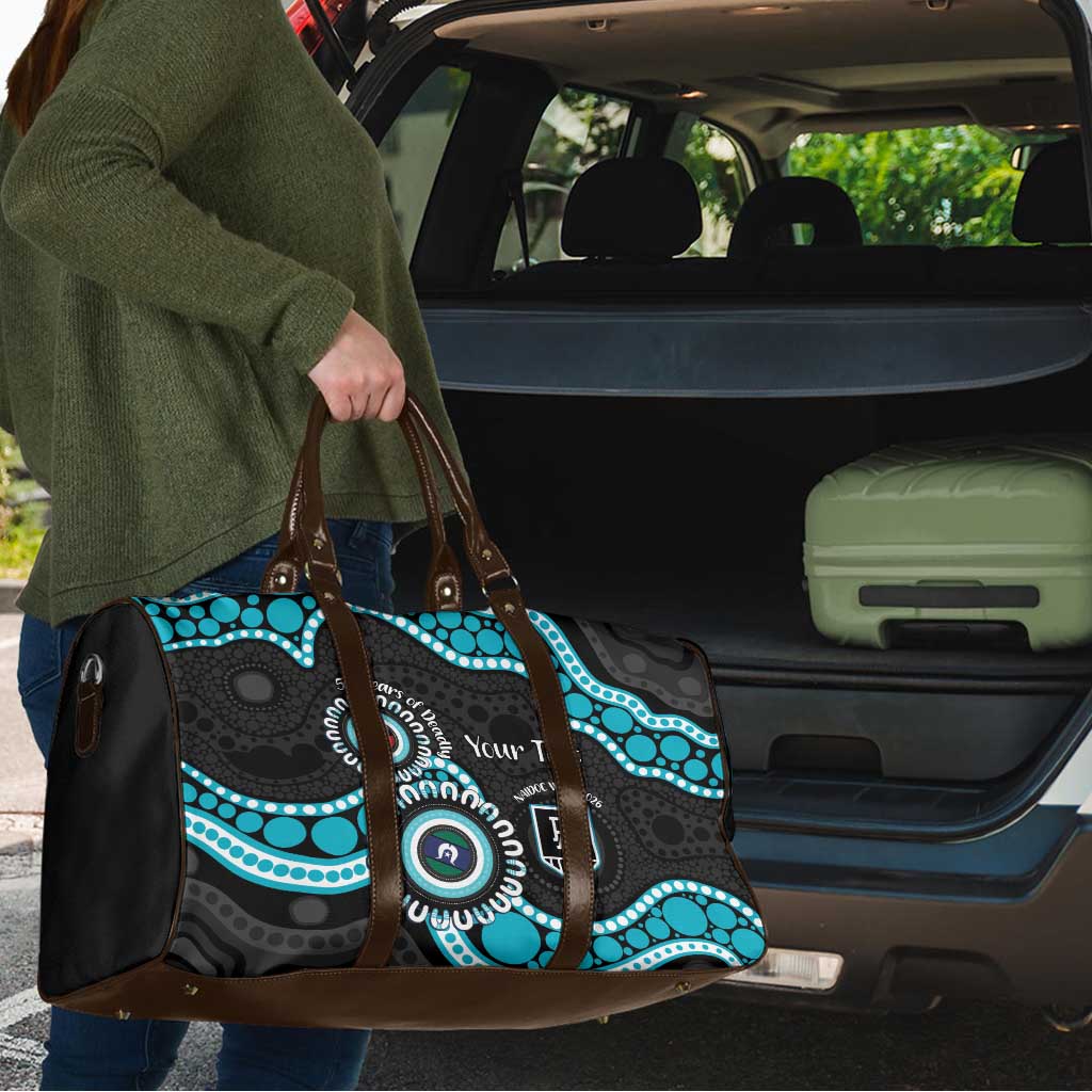 Port Adelaide NAIDOC 2026 Personalised Travel Bag 50 Years of Deadly Aboriginal Art