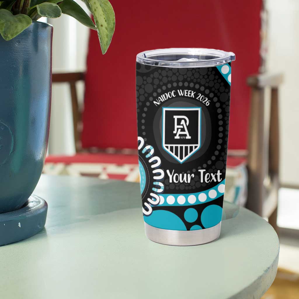 Port Adelaide NAIDOC 2026 Personalised Tumbler Cup 50 Years of Deadly Aboriginal Art